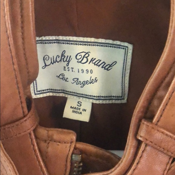 Lucky Brand leather jacket - Picture 3 of 4